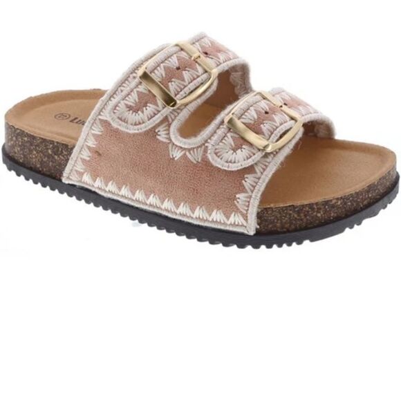 BRAND NEW LUCKY TOP PLATFORM TODDLER OPEN-TOE  CORK COMFORTABLE SANDAL - Picture 1 of 16